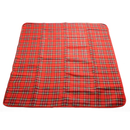 Polar Fleece Tartan Blankets Picnic Car Travel Blanket Rug Camping Beach Mat